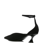 Décolleté con cinturino alla caviglia fang in nero Mugler - donna 