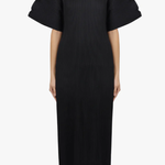 Abito midi con maniche a zigzag in nero Melitta baumeister - donna 
