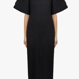 Abito midi con maniche a zigzag in nero Melitta baumeister - donna 