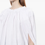 Blusa con arricciatura in bianco Comme Des Garçons - donna 