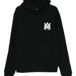 Felpa con cappuccio e ricamo con logo in nero 
