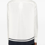 Camicia con stampa la chemise camargue in bianco e blu Jacquemus - uomo 