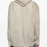Camicia con cappuccio in grigio Our legacy - uomo 