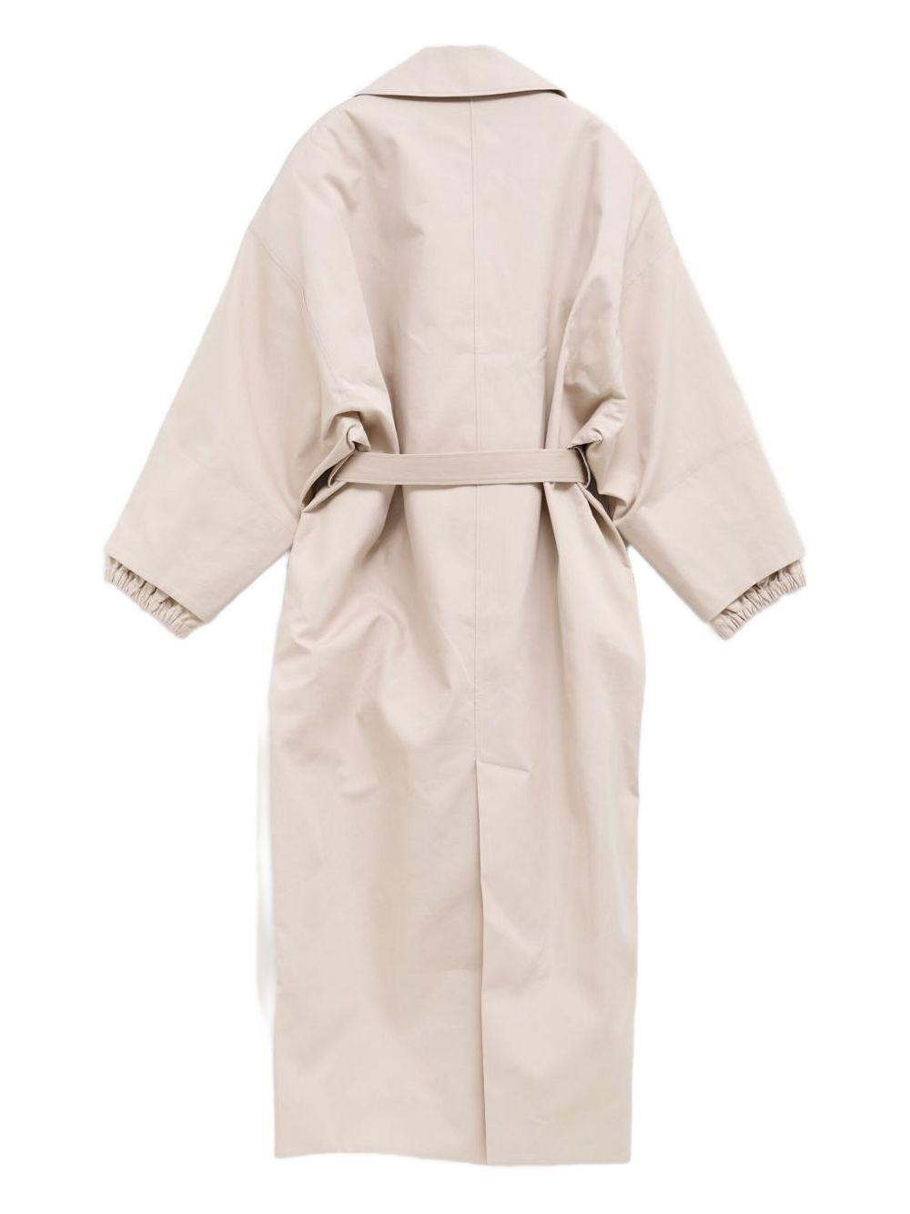 Trench le trench trapezi in bianco Jacquemus - donna 