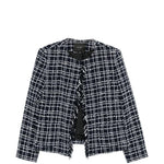 Giacca con frange in blu Thelaurent - donna 