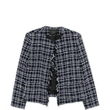 Giacca con frange in blu Thelaurent - donna 