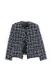 Giacca con frange in blu Thelaurent - donna