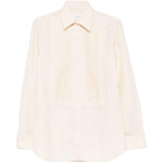 Camicia con trama in crema Lardini - uomo 