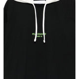 Felpa con cappuccio dynamo in nero e bianco Oamc peacemaker - uomo 