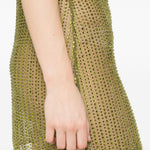 Miniabito con cristalli in verde Venuja - donna 
