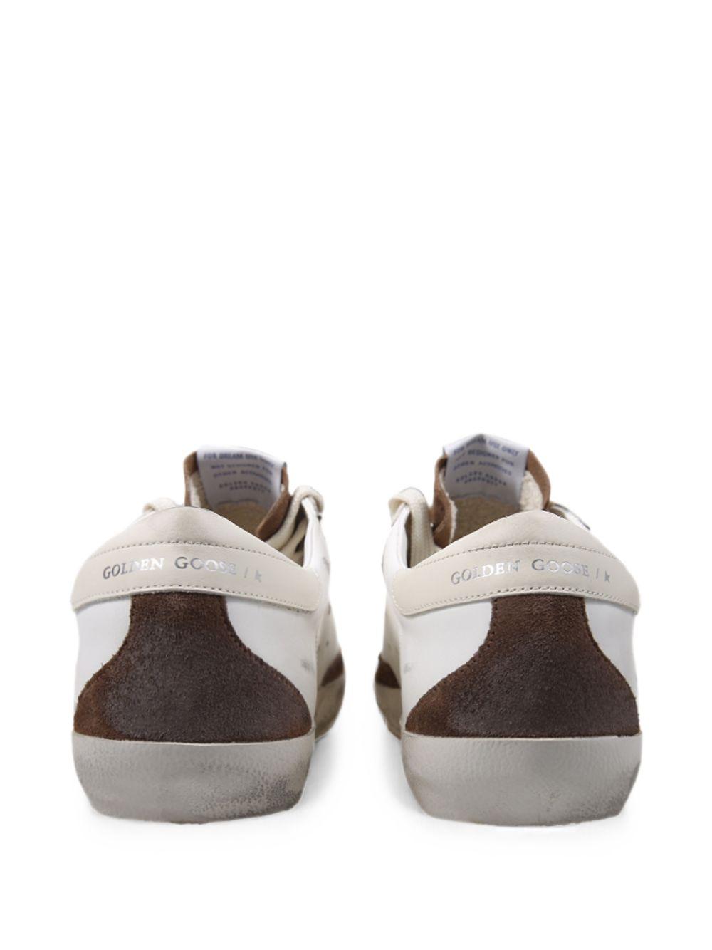 Sneakers super-star con patch a Stella in bianco Golden goose - uomo 