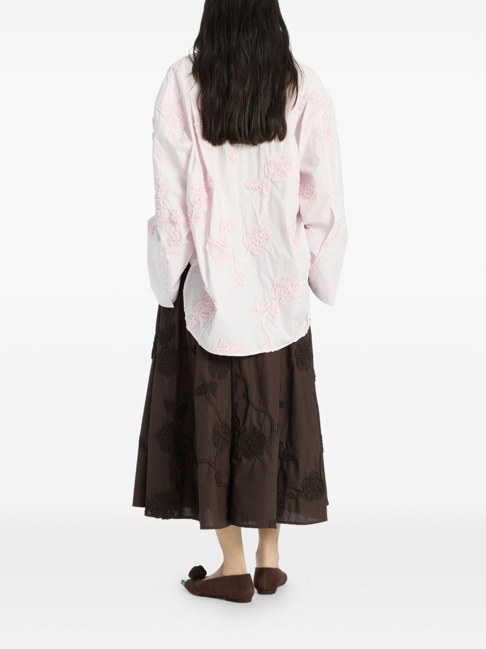 Camicia oversize in rosa Rotate - donna 