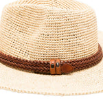 Cappello in paglia in beige Dragon diffusion x sovani - donna 