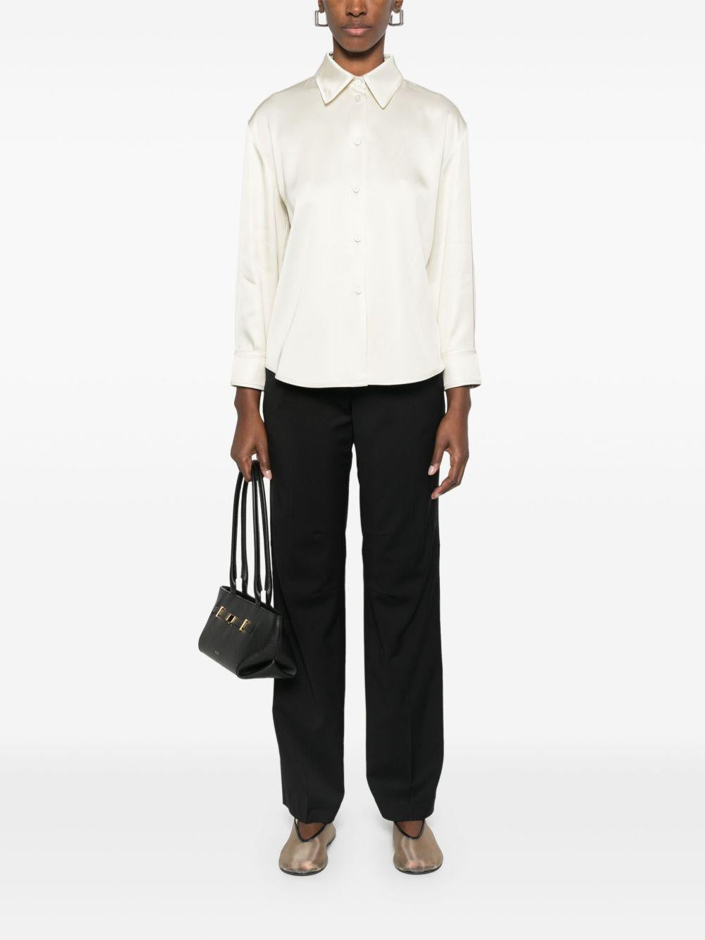 Camicia in twill in avorio Jil Sander - donna 