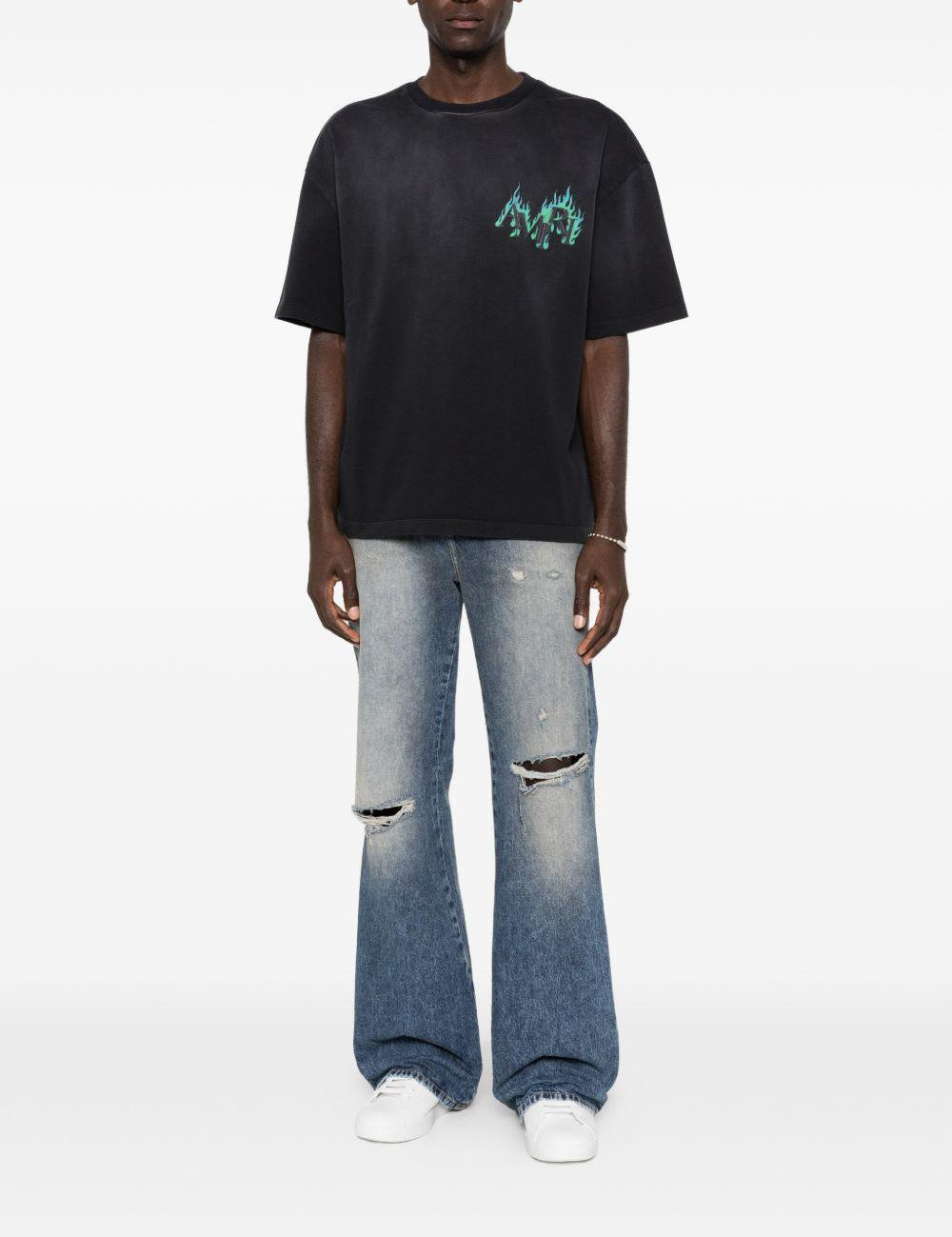 Jeans bootcut in blu Amiri - uomo 