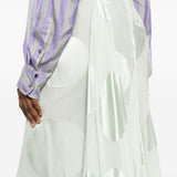 Gonna asimmetrica a pois susya in verde Dries van noten - donna 