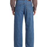 Jeans straight in denim mid-blue 