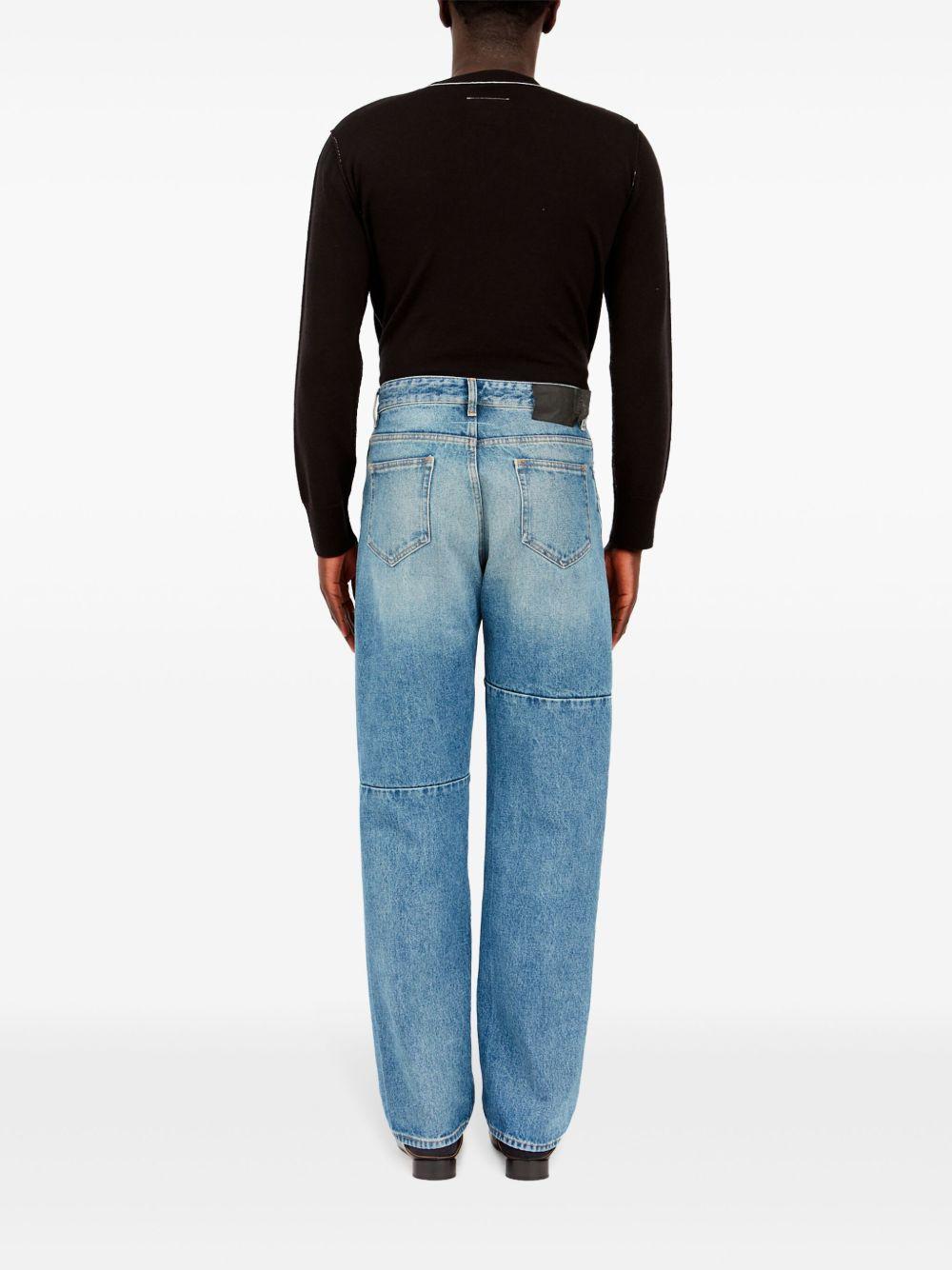 Jeans con cinque tasche in blu Mm6 maison margiela - uomo 