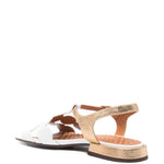 Sandali con cinturino in bianco e oro Chie mihara - donna 
