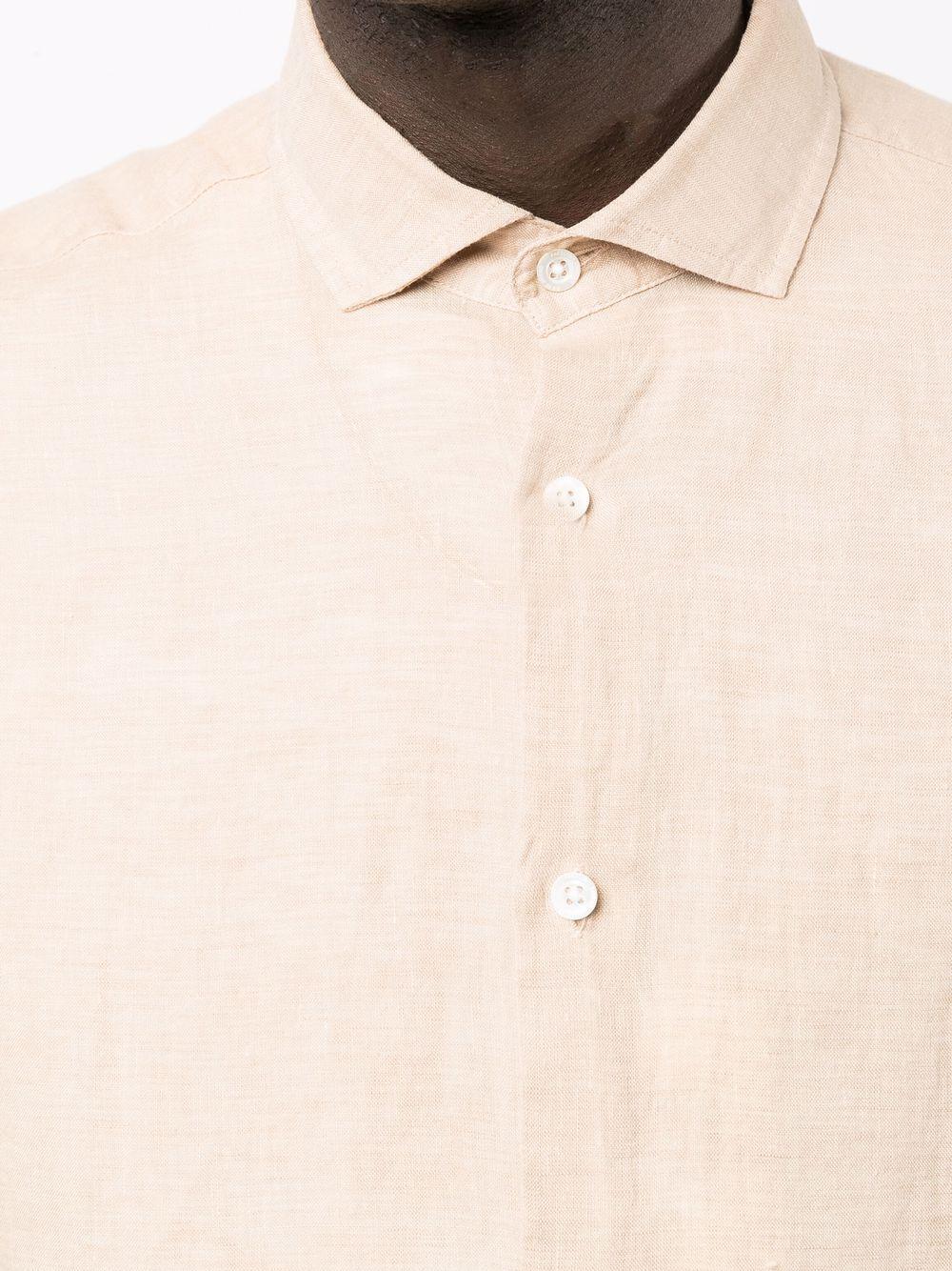 Camicia a maniche lunghe in beige Frescobol carioca - uomo 