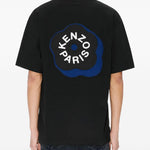 T-shirt con applicazioni di fiori in nero Kenzo - uomo 