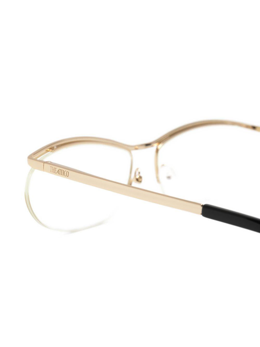 Occhiali Charlotte di Linda Farrow in oro The attico x linda farrow - donna 