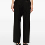 Pantaloni a pieghe albert in nero Grayed - uomo 