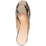 MULES con borchie in pelle di serpente in marrone Magda butrym - donna 