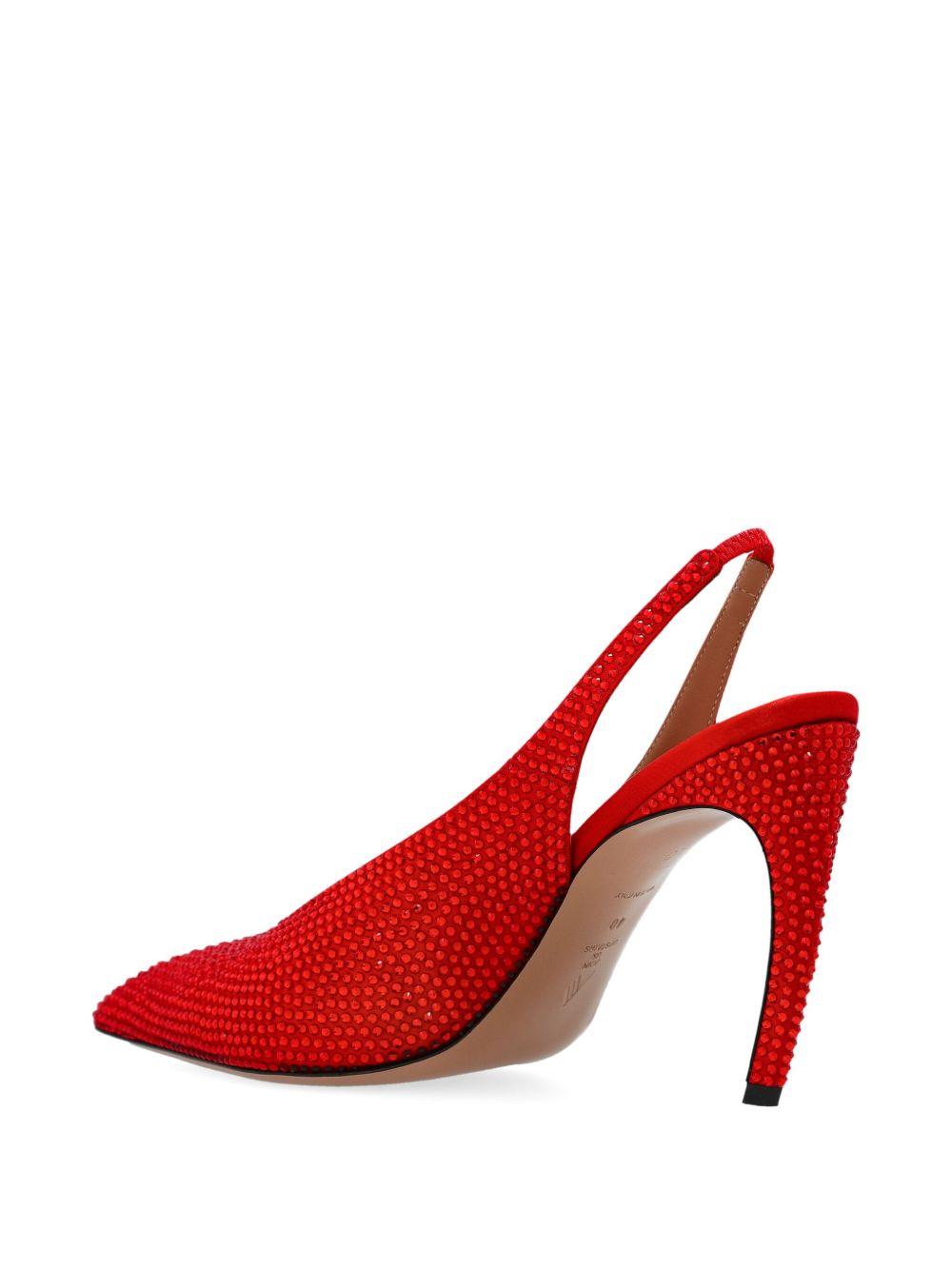 Decollete Viper con cinturino posteriore 95mm in rosso The attico - donna 