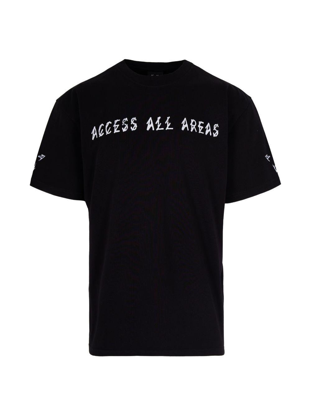 T-shirt con stampa grafica in nero 44 label group - uomo 