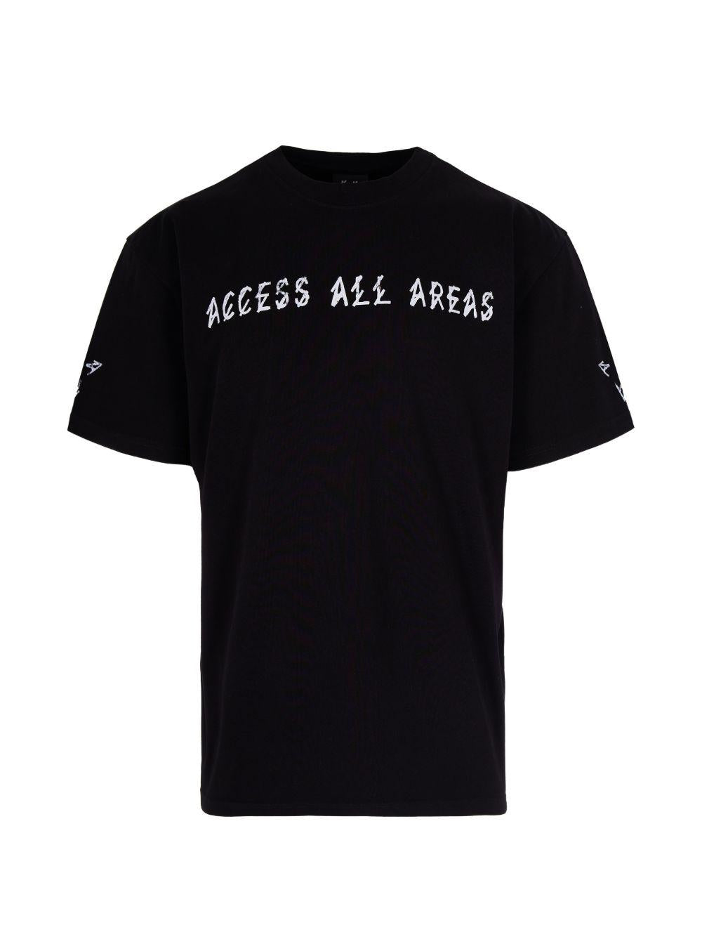 T-shirt con stampa grafica in nero 44 label group - uomo 