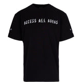 T-shirt con stampa grafica in nero 44 label group - uomo 