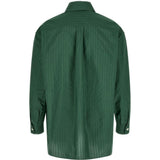 Camicia a righe grinda in verde Namacheko - uomo 