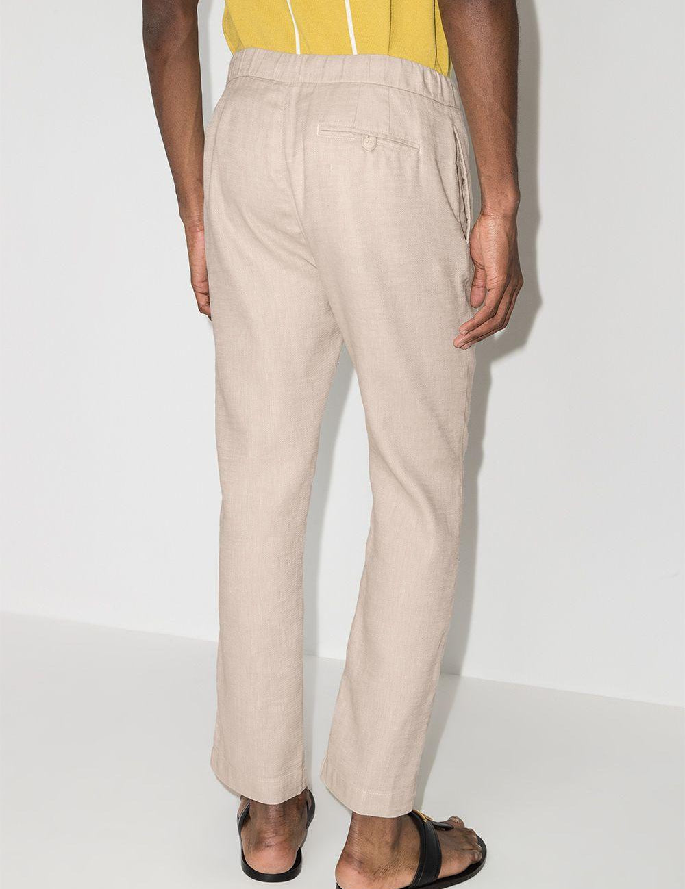 Chino con coulisse Oscar in beige Frescobol carioca - uomo 