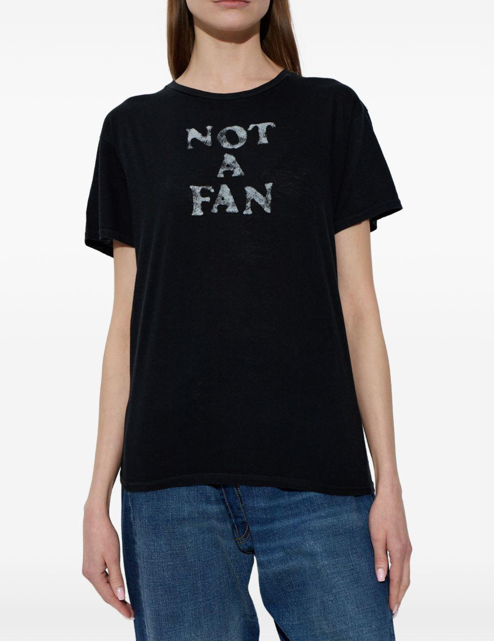 T-shirt girocollo stampata in nero R13 - donna 