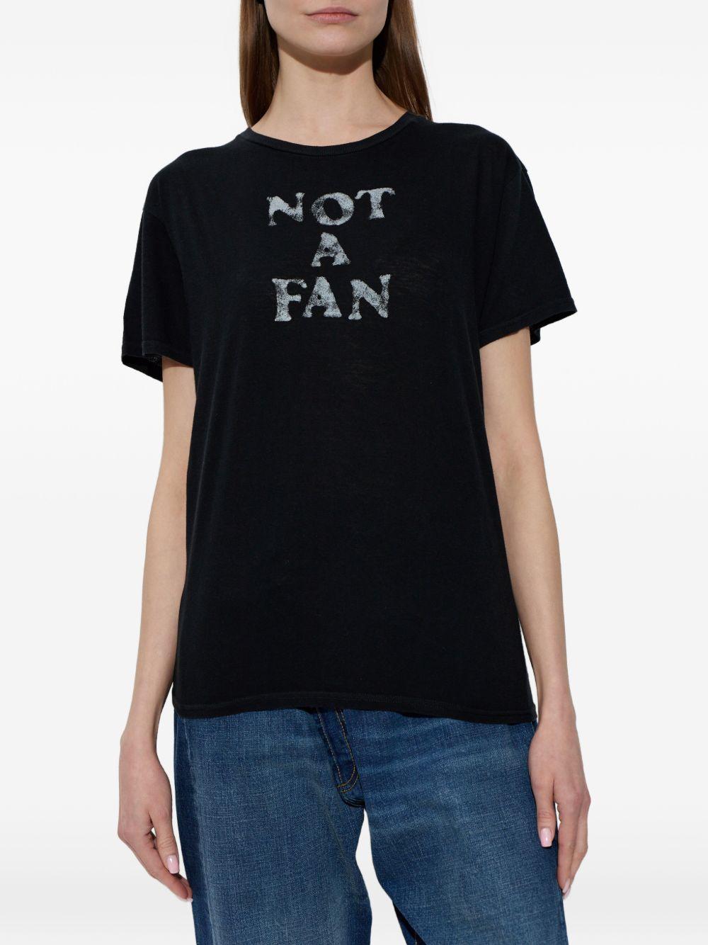 T-shirt girocollo stampata in nero R13 - donna 