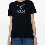 T-shirt girocollo stampata in nero R13 - donna 