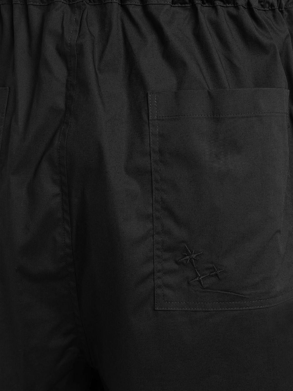 Shorts con vita elasticizzata e tasche in nero Laneus - uomo 