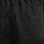 Shorts con vita elasticizzata e tasche in nero Laneus - uomo 