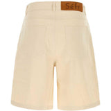 Pantaloncini in twill di jeans in beige Sefr - uomo 