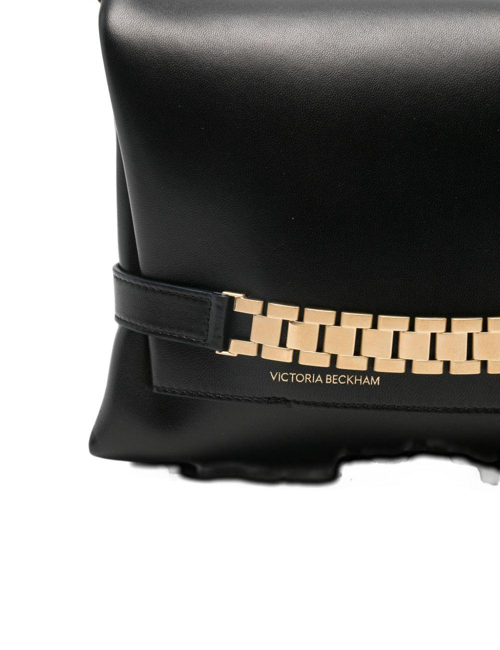 Borsa clutch con catena in nero Victoria Beckham - donna 