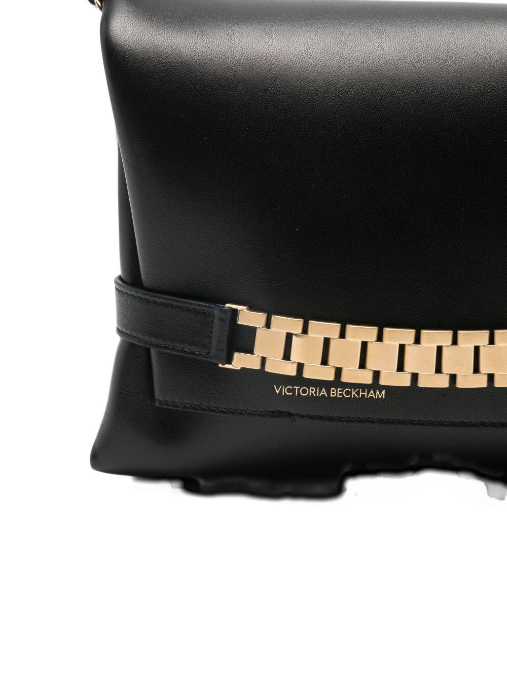 Borsa clutch con catena in nero Victoria Beckham - donna 