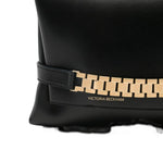 Borsa clutch con catena in nero Victoria Beckham - donna 