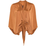 Blusa con nodo in bronzo Rick Owens Lilies - donna 