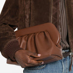 Clutch bios in marrone Themoirè - donna 