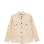 Giacca-camicia con tasche pomposa in beige Maxmara weekend - donna 