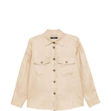 Giacca-camicia con tasche pomposa in beige Maxmara weekend - donna 