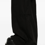 Pantaloni cargo con vita elasticizzata in nero Rick owens drkshdw - uomo 