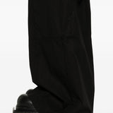 Pantaloni cargo con vita elasticizzata in nero Rick owens drkshdw - uomo 