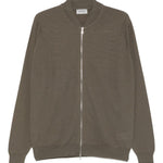 Bomber con zip in verde John smedley - uomo 